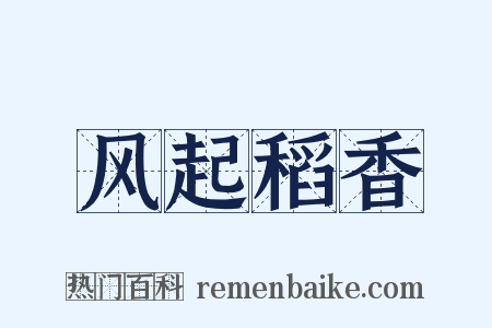 风起稻香是什么意思的图片